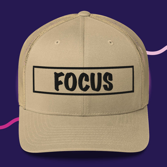 Focus Outlined Trucker Cap